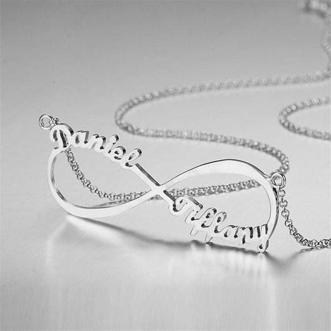 Custom Jewelry Gift 925 Sterling Silver Letter Pendant Name Necklace
