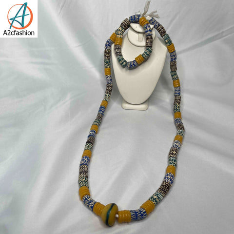 Necklace and bracelet set/african beads set