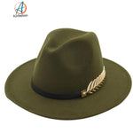 fedora hat/Olive/Costume hat/Headgear/Cap/Sun Hat/accessories/fashion accessory