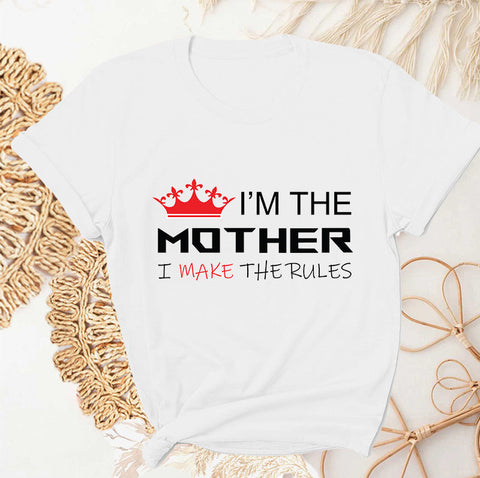Women cotton tee - I'm the mother tee (A2cfashion)
