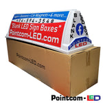 Blank LED Sign Box 4 Car Roof Top - Large
