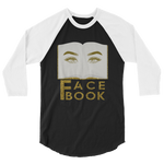 Face Book 3/4 sleeve raglan shirt