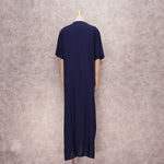 Women's Embroidered Short Sleeve Beachwear Vintage Long Kaftan Dress