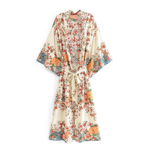 Women's Print bohemian Kimono