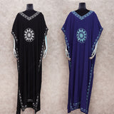 Women's Summer Kaftan Beach Wear Cotton Dress Plus Size