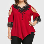 Sexy- Womens Blouses Oversized