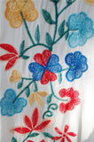 Women's Bohemian Flower embroidery Beach Dress