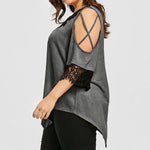 Sexy- Womens Blouses Oversized