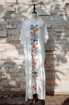 Women's Bohemian Flower embroidery Beach Dress