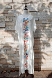 Women's Bohemian Flower embroidery Beach Dress