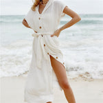 Bohemian Casual Summer Beach Dress Women Beachwear One size Fit All