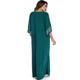 Women's Batwing Sleeve Summer Beachwear kaftan Maxi Dress