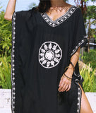 Women's Summer Kaftan Beach Wear Cotton Dress Plus Size