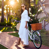 Women's V-neck Flare Sleeve Summer Beach Dress