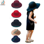 Ella - Children Girls Fedora Big Hat with Bow (a2cfashion)
