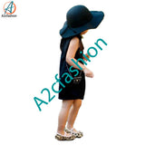 Ella - Children Girls Fedora Big Hat with Bow (a2cfashion)