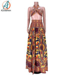Lila - Polyester 2 Pcs set summer african dress(a2cfashion)