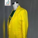 Beautiful blazer/women's blazer/blazer set/yellow blazer set