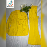 Beautiful blazer/women's blazer/blazer set/yellow blazer set