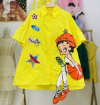 Outerwear for Women/yellow shirt for women/Dress Shirt for women /oversized outerwear