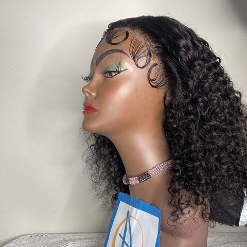 Lace wig - 13*4 lace wig - curly hair -Virgin human hair
