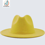 fedora hat/yellow/Costume hat/Headgear/Cap/Sun Hat/accessories/fashion accessory
