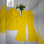 Beautiful blazer/women's blazer/blazer set/yellow blazer set