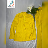 Beautiful blazer/women's blazer/blazer set/yellow blazer set