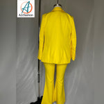 Beautiful blazer/women's blazer/blazer set/yellow blazer set