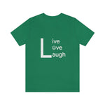 Live Love Laugh Unisex Short Sleeve Tee (A2cfashion)