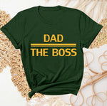 Dad the Boss shirt Short Sleeve Tee (A2cfashion)