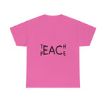 Teach Peace Unisex Heavy Cotton Tee (A2cfashion)