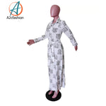 Maxidress/a2cfashion divadress/long dress/camouflage dress /letter print dress/african outfit