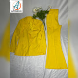 Beautiful blazer/women's blazer/blazer set/yellow blazer set