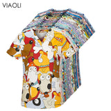 Cotton Cartoon Print Spa Uniform