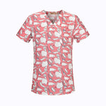 Cotton Cartoon Print Spa Uniform