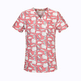 Cotton Cartoon Print Spa Uniform