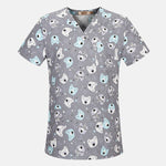 Cotton Cartoon Print Spa Uniform
