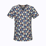 Cotton Cartoon Print Spa Uniform