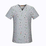 Cotton Cartoon Print Spa Uniform