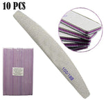 Professional Nail File 100/180 Half Moon Sandpaper