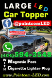 Blank LED Sign Box 4 Car Roof Top - Large