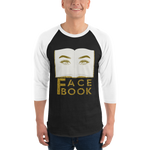 Face Book 3/4 sleeve raglan shirt