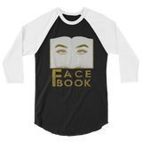 Face Book 3/4 sleeve raglan shirt